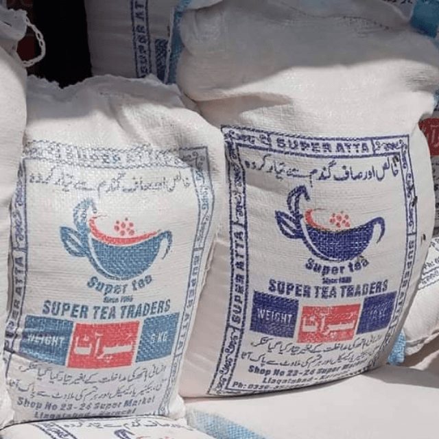 Super White Chakki Aata 10kg bag (Rs. 119/kg)